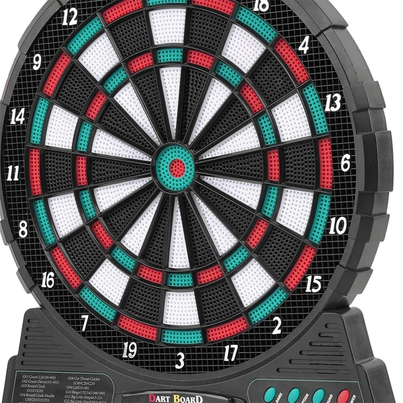 Electronic Dart Board Set LED Scoring Display With 6 Soft Tip Darts 18 built-in games 31x3x36cm